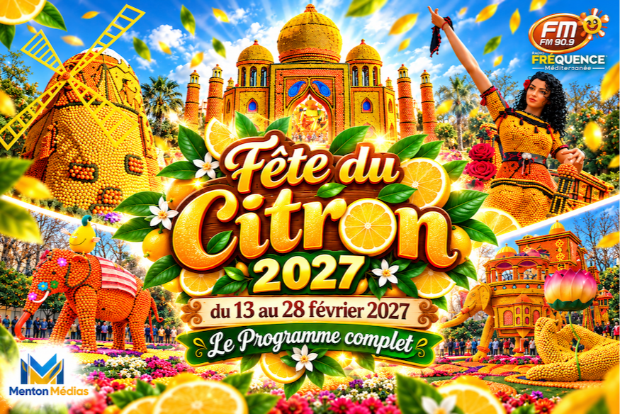 Fête du Citron 2027 : découvrez le programme complet de la 93e édition à Menton